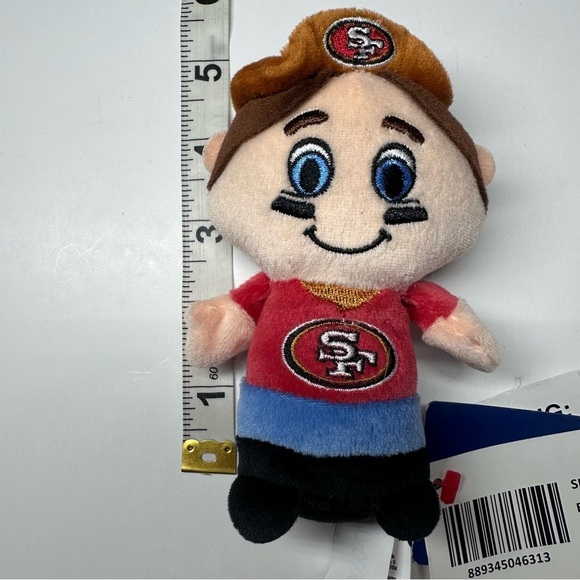 New San Francisco SF 49ers NFL Mini Beanie Mascot Man Team Plush NWT Cowboy Hat - Picture 8 of 10